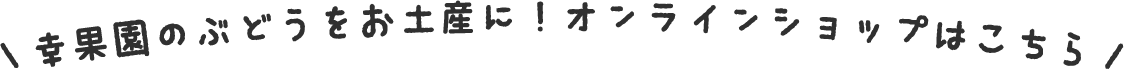 ＼幸果園のぶどうをお土産に！オンラインショップはこちら／